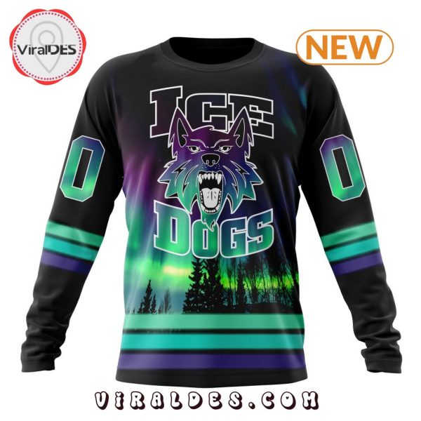 NAHL Fairbanks Ice Dogs Special Northern Lights Hoodie