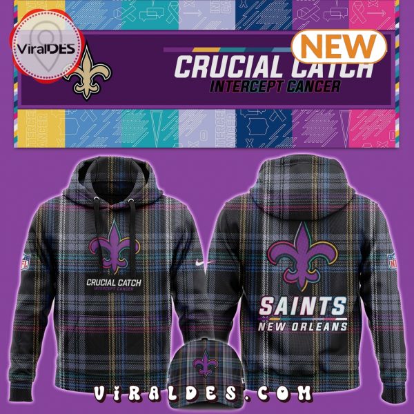 New Orleans Saints Crucial Catch Hoodie, Jogger, Cap