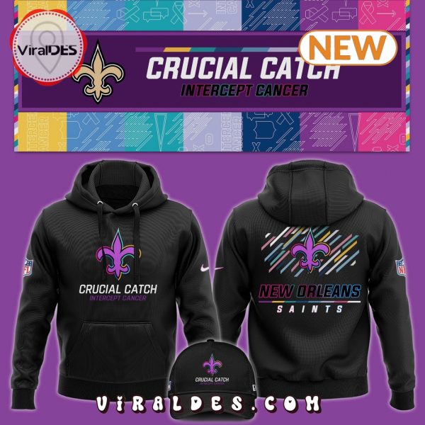 New Orleans Saints NFL Crucial Catch Hoodie, Jogger, Cap