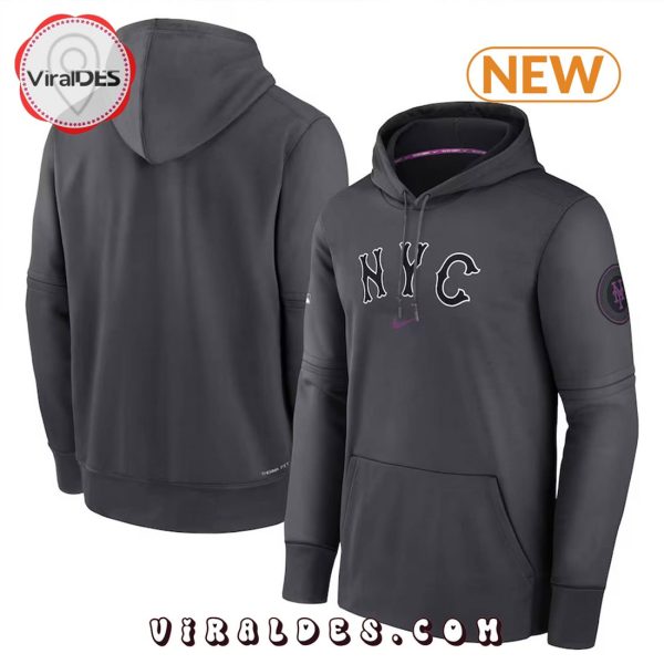 New York Mets Nike Charcoal 2024 City Hoodie