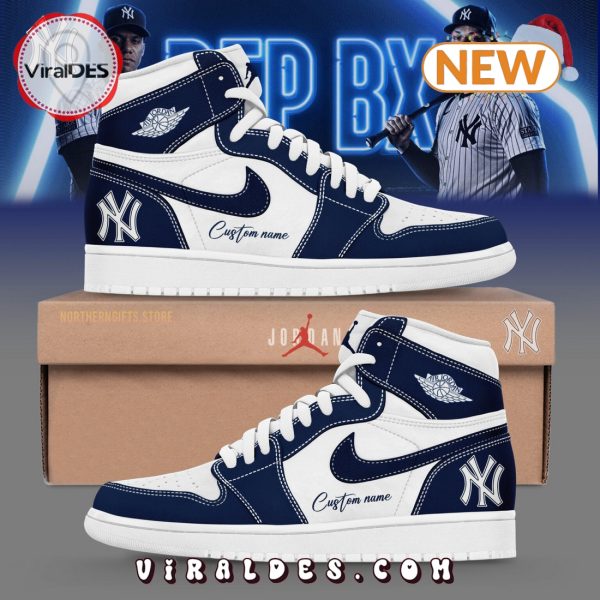 New York Yankees Custom Gift Air Jordan 1 Hightop