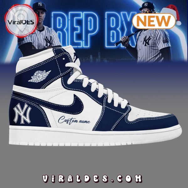 New York Yankees Custom Gift Air Jordan 1 Hightop