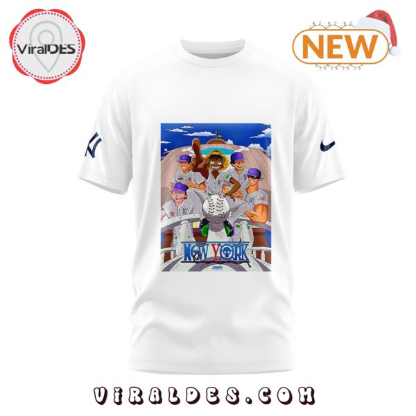 New York Yankees x One Piece White T-Shirt, Cap