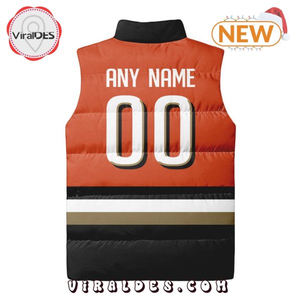 NHL Anaheim Ducks Custom Home Sleeveless Puffer Jacket