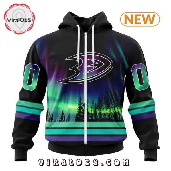 NHL Anaheim Ducks Special Northern Lights Hoodie