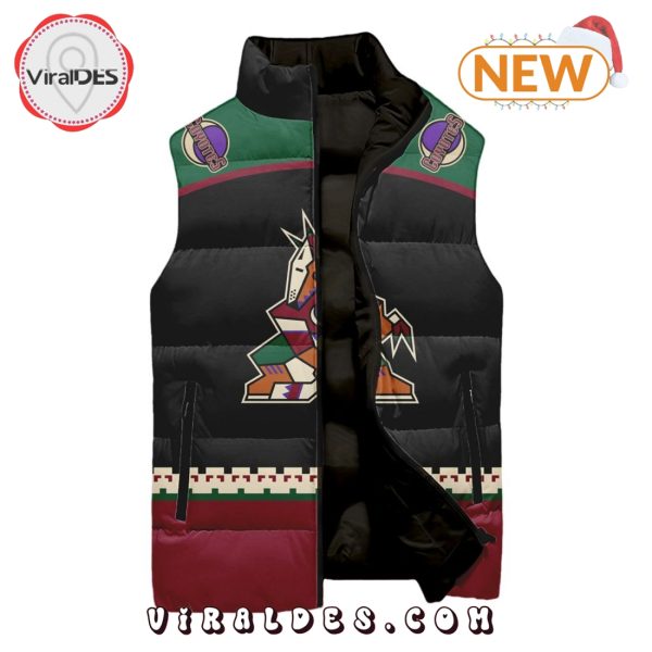 NHL Arizona Coyotes Custom Home Sleeveless Puffer Jacket