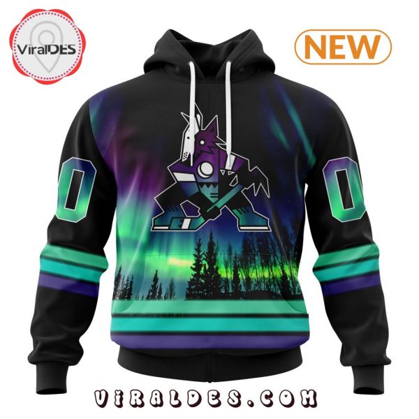 NHL Arizona Coyotes Special Northern Lights Hoodie