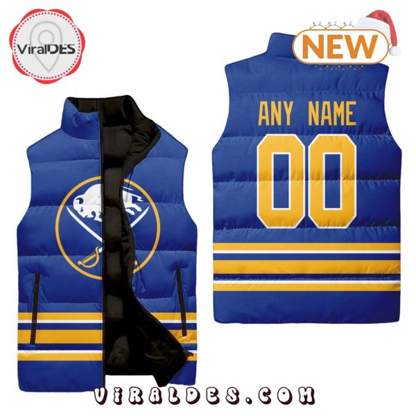 NHL Buffalo Sabres Custom Home Sleeveless Puffer Jacket