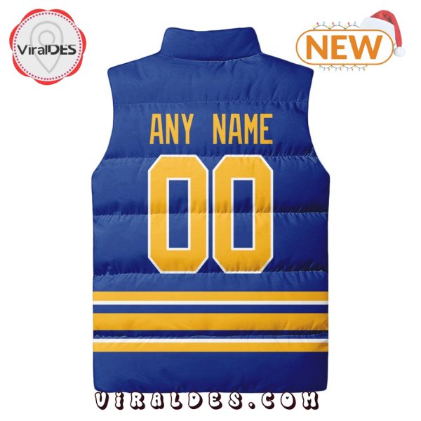 NHL Buffalo Sabres Custom Home Sleeveless Puffer Jacket