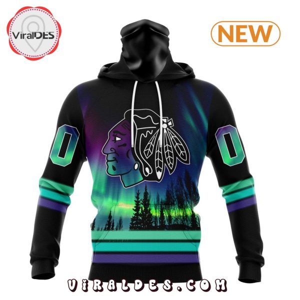 NHL Chicago Blackhawks Special Northern Lights Hoodie