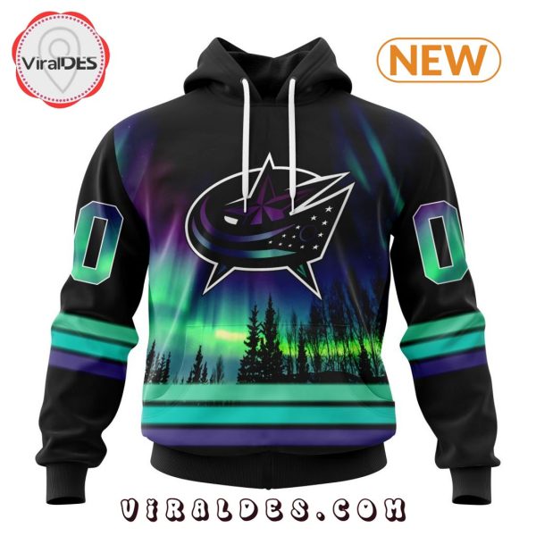 NHL Columbus Blue Jackets Special Northern Lights Hoodie