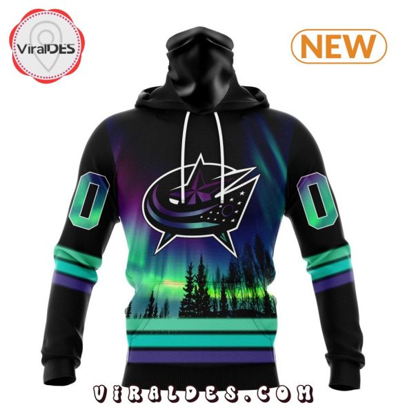 NHL Columbus Blue Jackets Special Northern Lights Hoodie