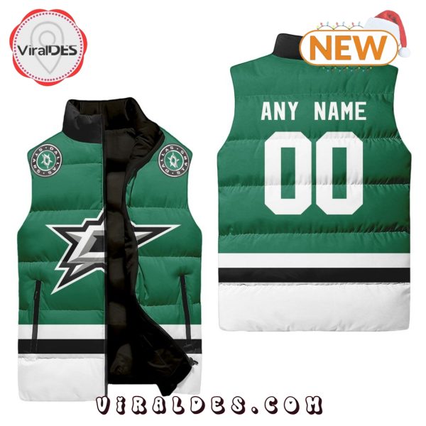 NHL Dallas Stars Custom Home Sleeveless Puffer Jacket