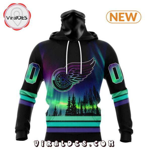 NHL Detroit Red Wings Special Northern Lights Hoodie