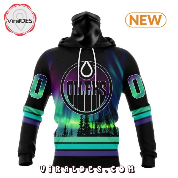 NHL Edmonton Oilers Special Northern Lights Hoodie