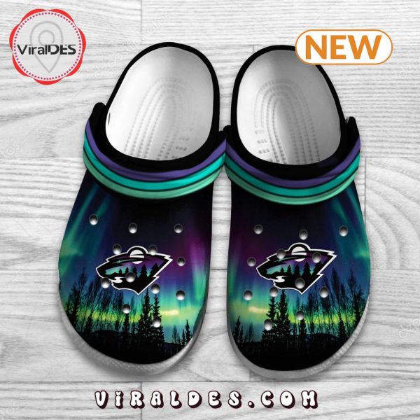 NHL Minnesota Wild Special Northern Lights Crocs