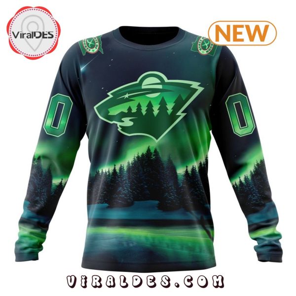 NHL Minnesota Wild Special Northern Lights Hoodie