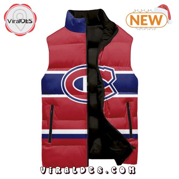 NHL Montreal Canadiens Custom Home Sleeveless Puffer Jacket