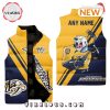 NHL Nashville Predators Custom Home Sleeveless Puffer Jacket