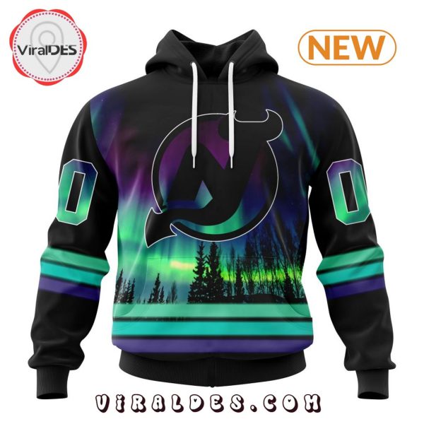 NHL New Jersey Devils Special Northern Lights Hoodie