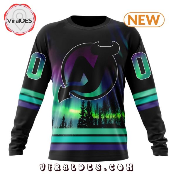 NHL New Jersey Devils Special Northern Lights Hoodie