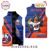 NHL New York Rangers Custom Home Sleeveless Puffer Jacket