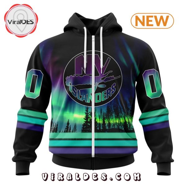 NHL New York Islanders Special Northern Lights Hoodie