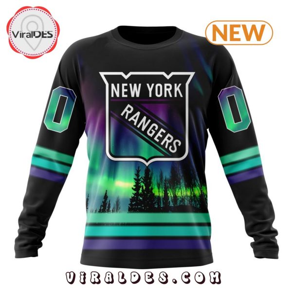 NHL New York Rangers Special Northern Lights Hoodie