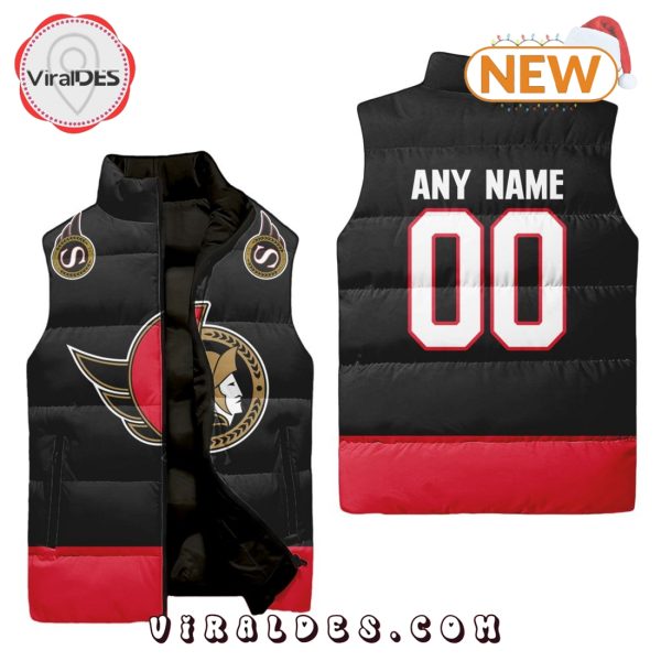 NHL Ottawa Senators Custom Home Sleeveless Puffer Jacket