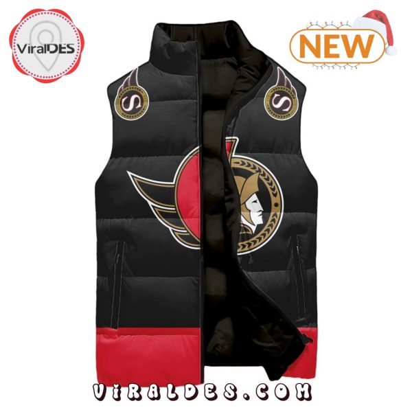 NHL Ottawa Senators Custom Home Sleeveless Puffer Jacket