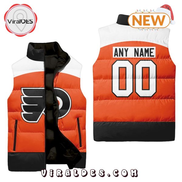 NHL Philadelphia Flyers Custom Home Sleeveless Puffer Jacket