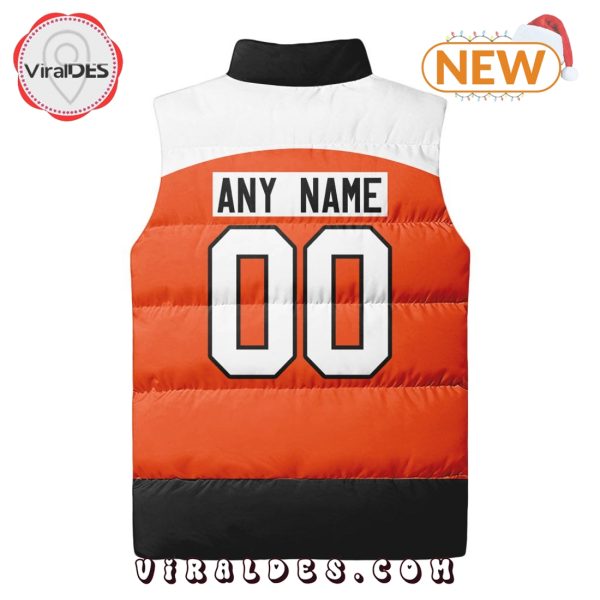 NHL Philadelphia Flyers Custom Home Sleeveless Puffer Jacket