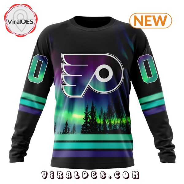 NHL Philadelphia Flyers Special Northern Lights Hoodie