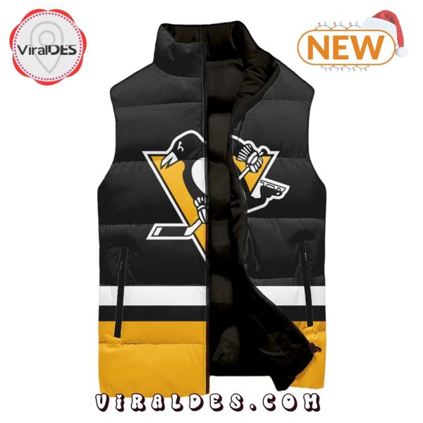 NHL Pittsburgh Penguins Custom Home Sleeveless Puffer Jacket