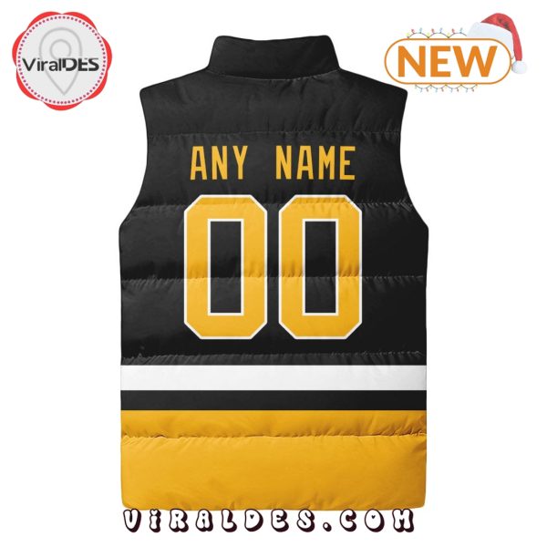 NHL Pittsburgh Penguins Custom Home Sleeveless Puffer Jacket