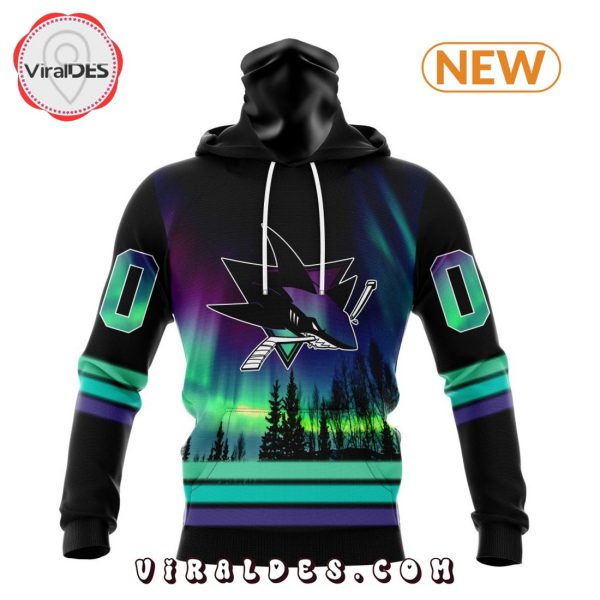 NHL San Jose Sharks Special Northern Lights Hoodie