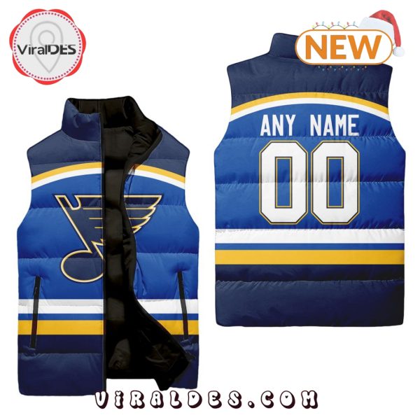 NHL St. Louis Blues Custom Home Sleeveless Puffer Jacket