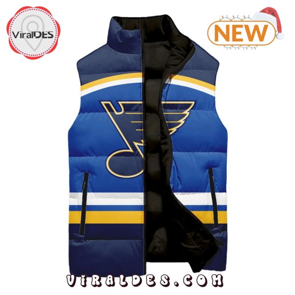 NHL St. Louis Blues Custom Home Sleeveless Puffer Jacket