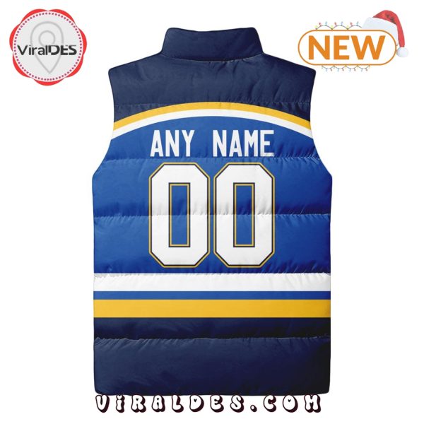 NHL St. Louis Blues Custom Home Sleeveless Puffer Jacket