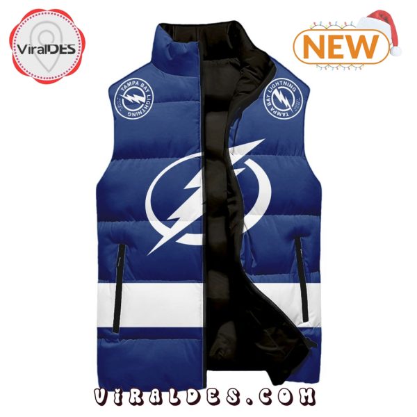 NHL Tampa Bay Lightning Custom Home Sleeveless Puffer Jacket