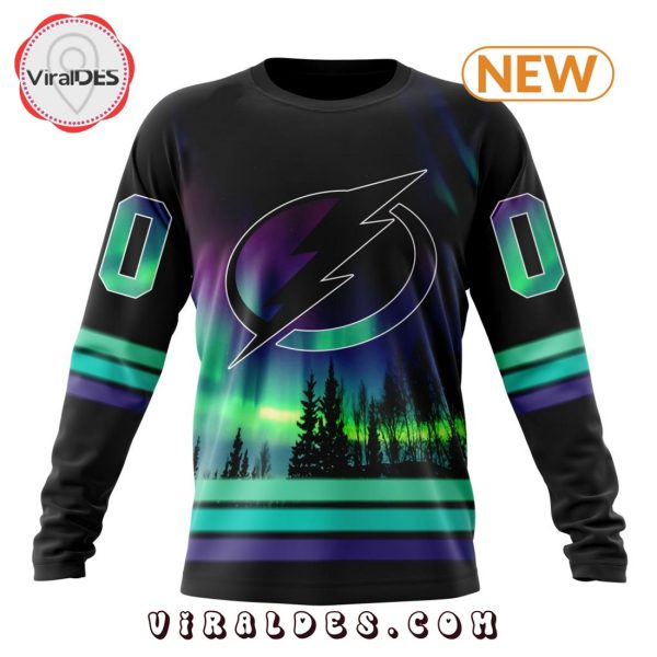 NHL Tampa Bay Lightning Special Northern Lights Hoodie