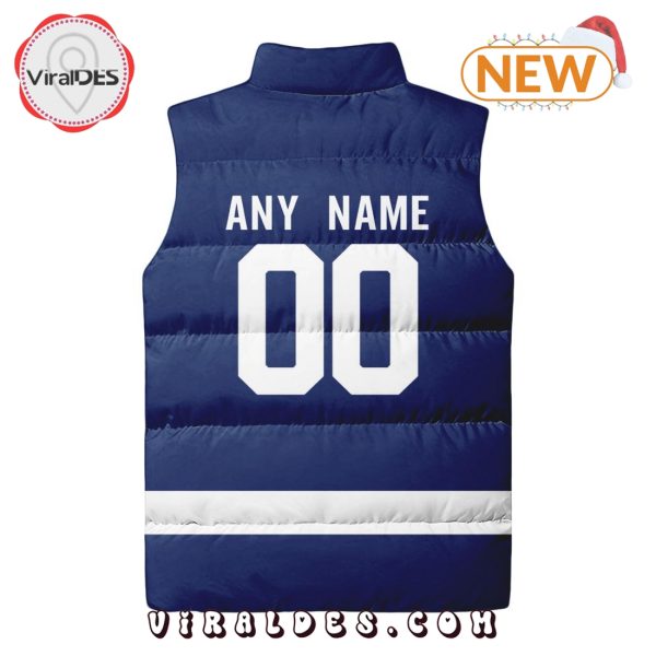 NHL Toronto Maple Leafs Custom Home Sleeveless Puffer Jacket