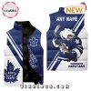 NHL Toronto Maple Leafs Custom Home Sleeveless Puffer Jacket