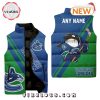 NHL Vancouver Canucks Custom Home Sleeveless Puffer Jacket