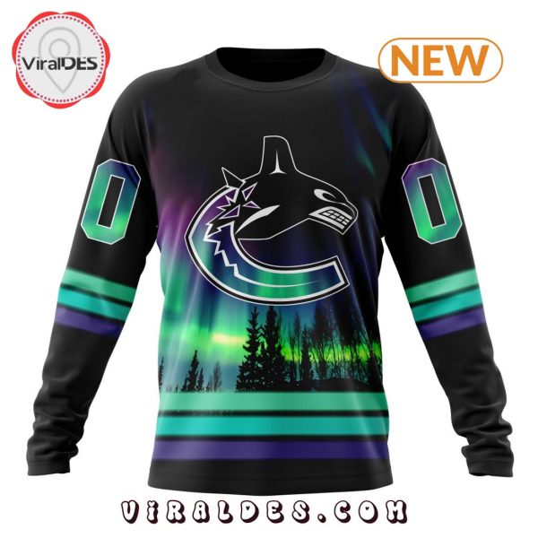 NHL Vancouver Canucks Special Northern Lights Hoodie