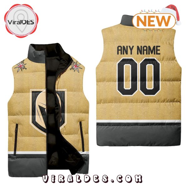 NHL Vegas Golden Knights Custom Home Sleeveless Puffer Jacket