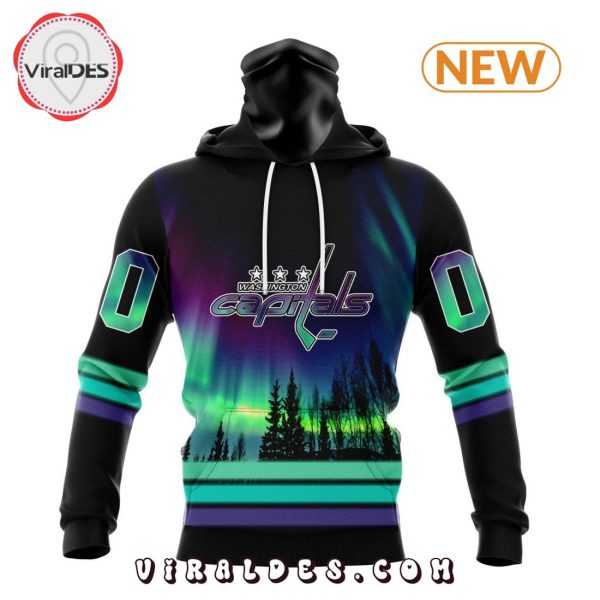 NHL Washington Capitals Special Northern Lights Hoodie