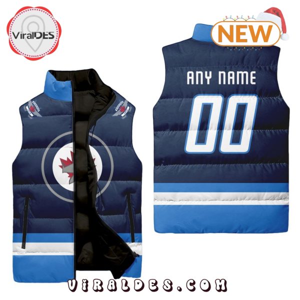 NHL Winnipeg Jets Custom Home Sleeveless Puffer Jacket