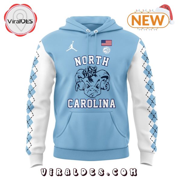 North Carolina Heels Blue Basketball Hoodie