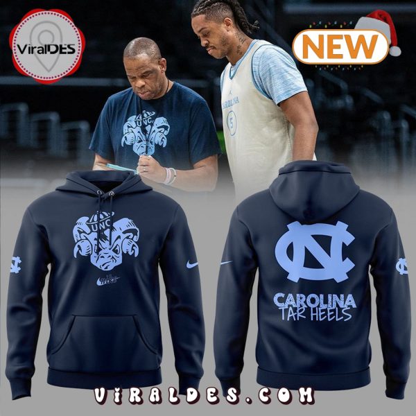 North Carolina Heels Navy Basketball Hoodie